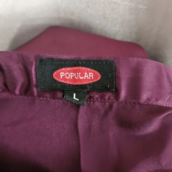 NWOT purple pink green blue red mix print jewel kurta tunic dress Womens Large - Picture 3 of 8